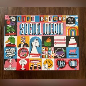 Gibson Life Before Social Media Puzzle - 1000 Pieces - 1.5 lbs